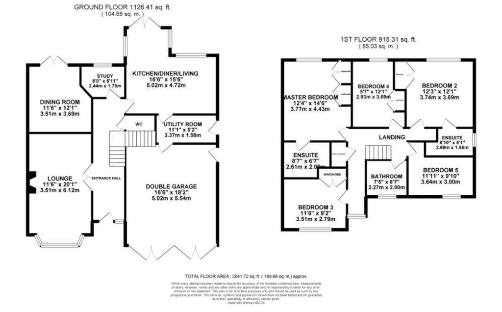 5 bedroom detached house for sale - floorplan