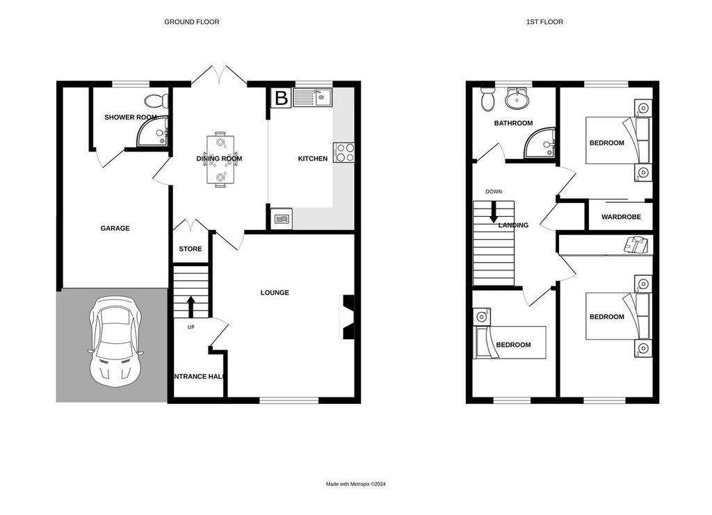 3 bedroom detached house for sale - floorplan