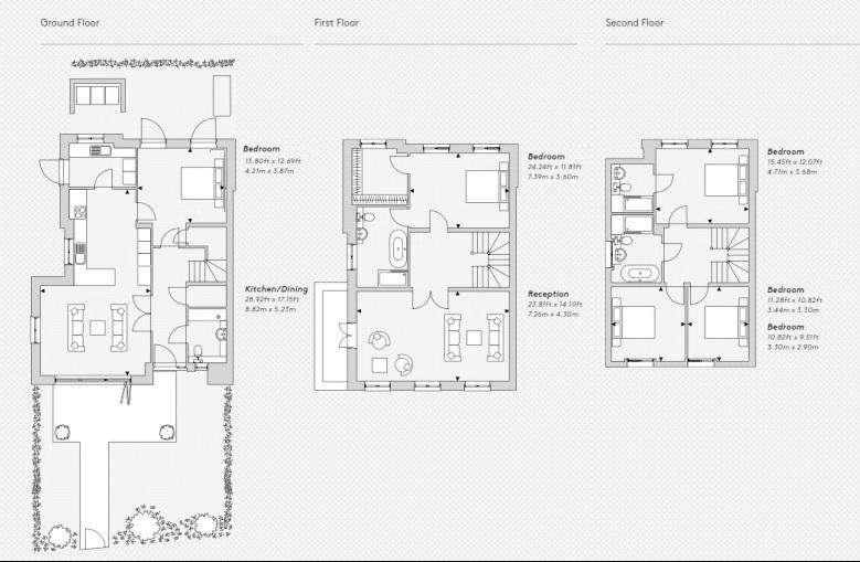 5 bedroom house to rent - floorplan