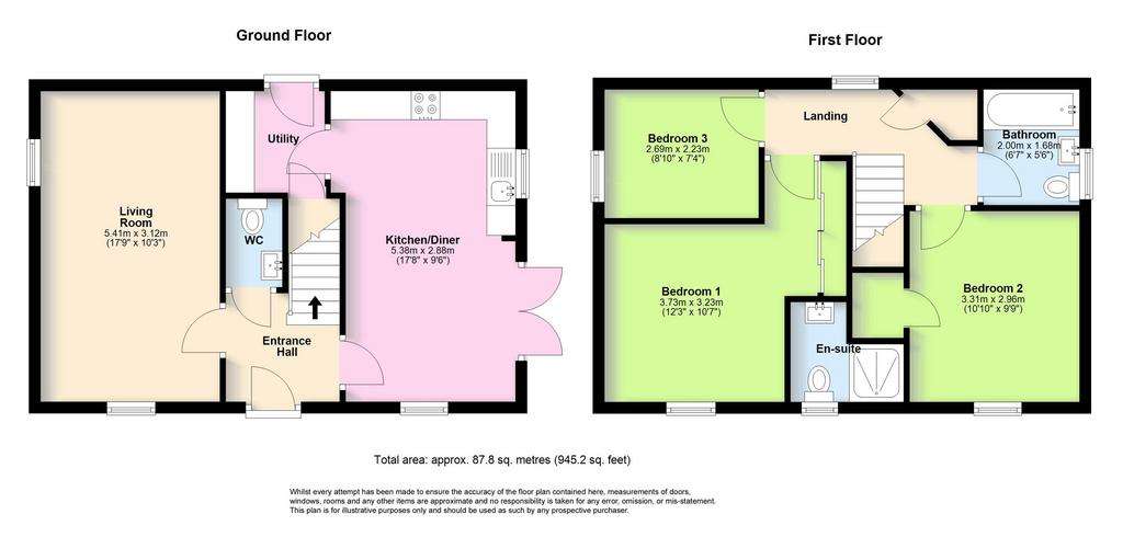 3 bedroom detached house for sale - floorplan