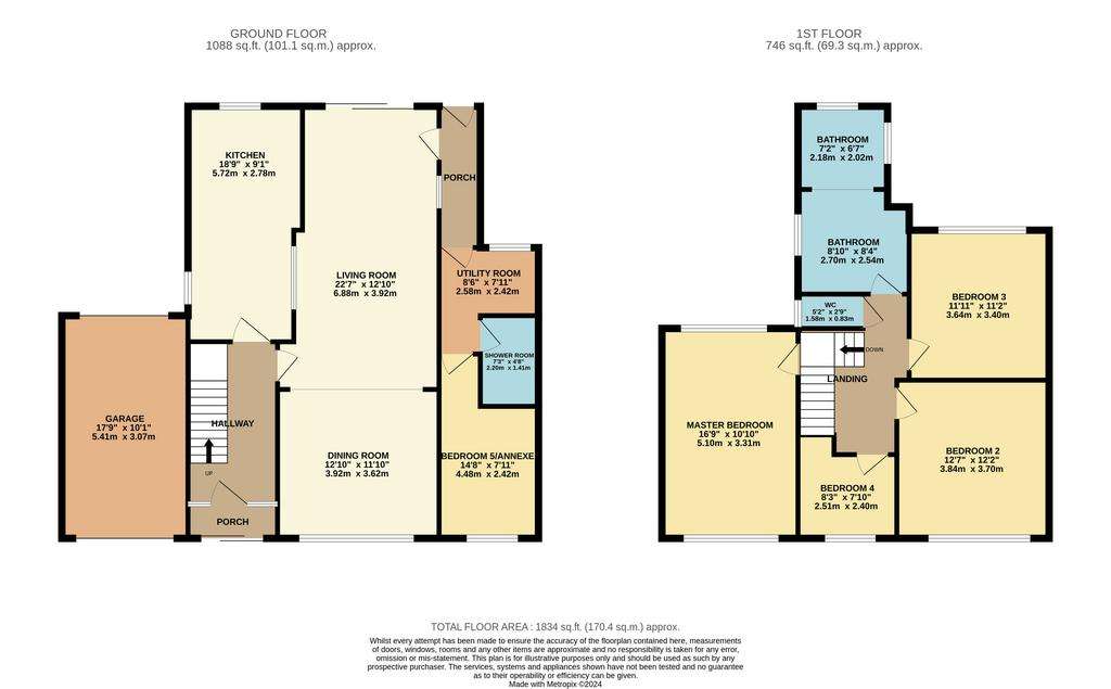 4 bedroom detached house for sale - floorplan