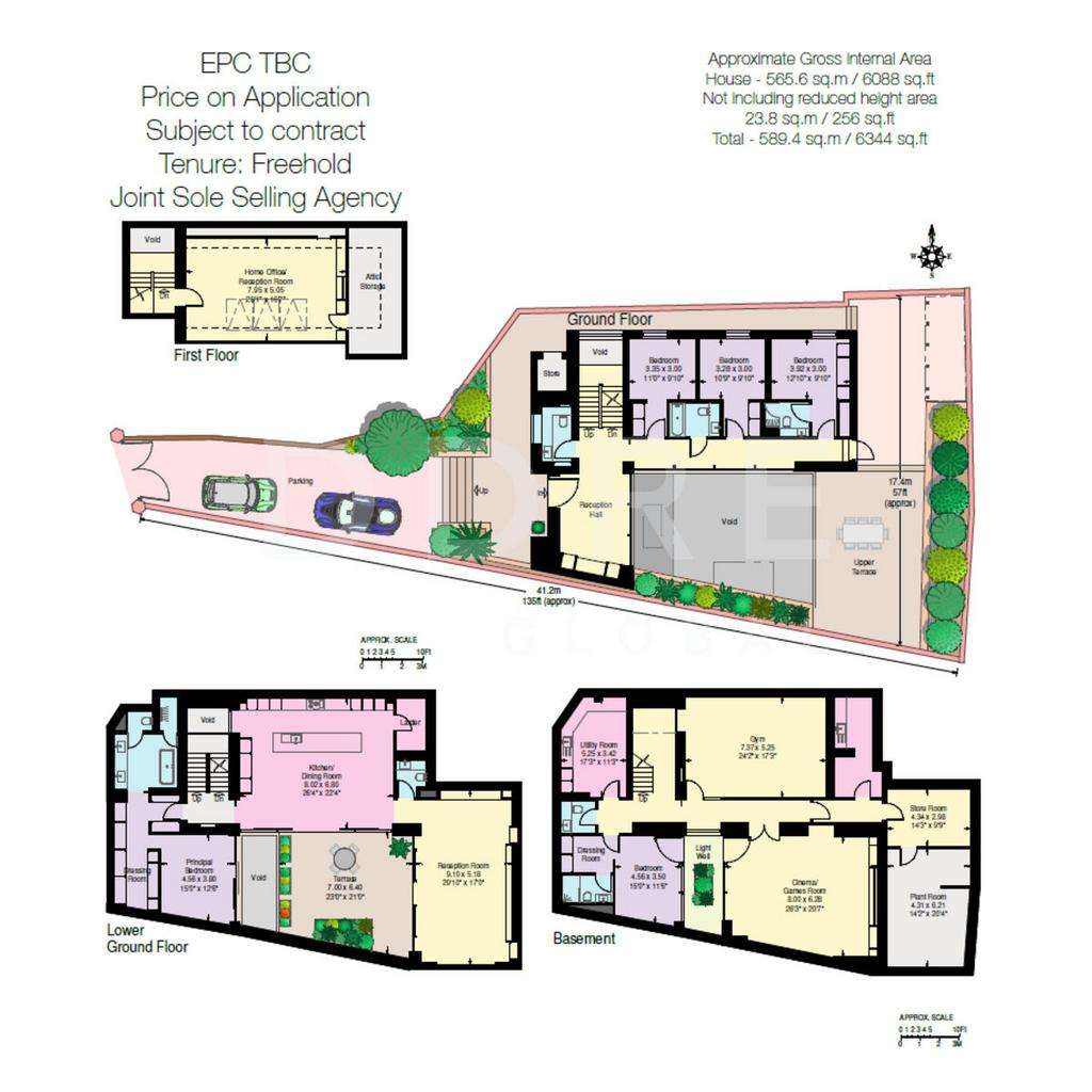 5 bedroom detached house to rent - floorplan