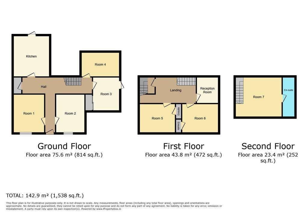 6 bedroom semi-detached house for sale - floorplan