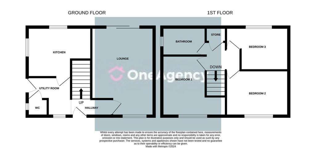 3 bedroom semi-detached house for sale - floorplan