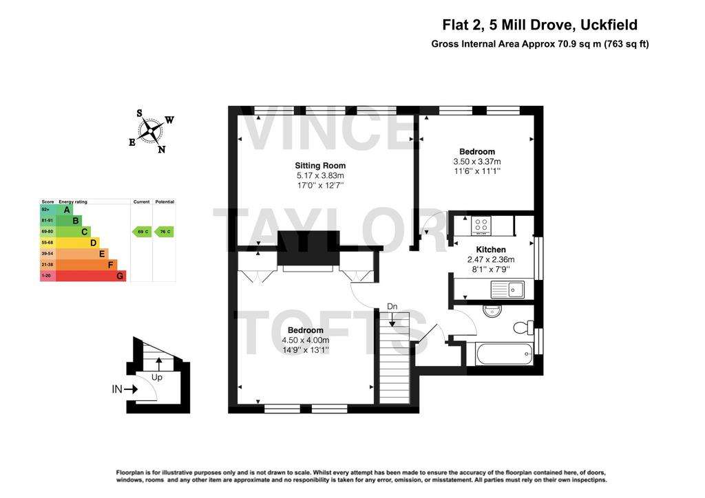 2 bedroom flat for sale - floorplan