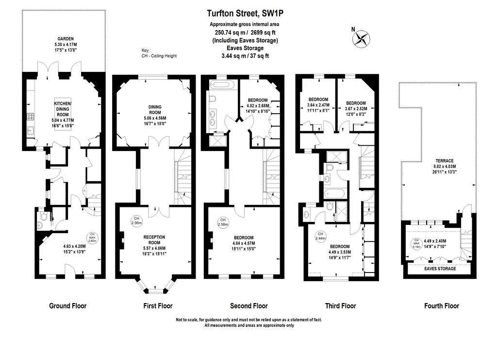 4 bedroom terraced house to rent - floorplan