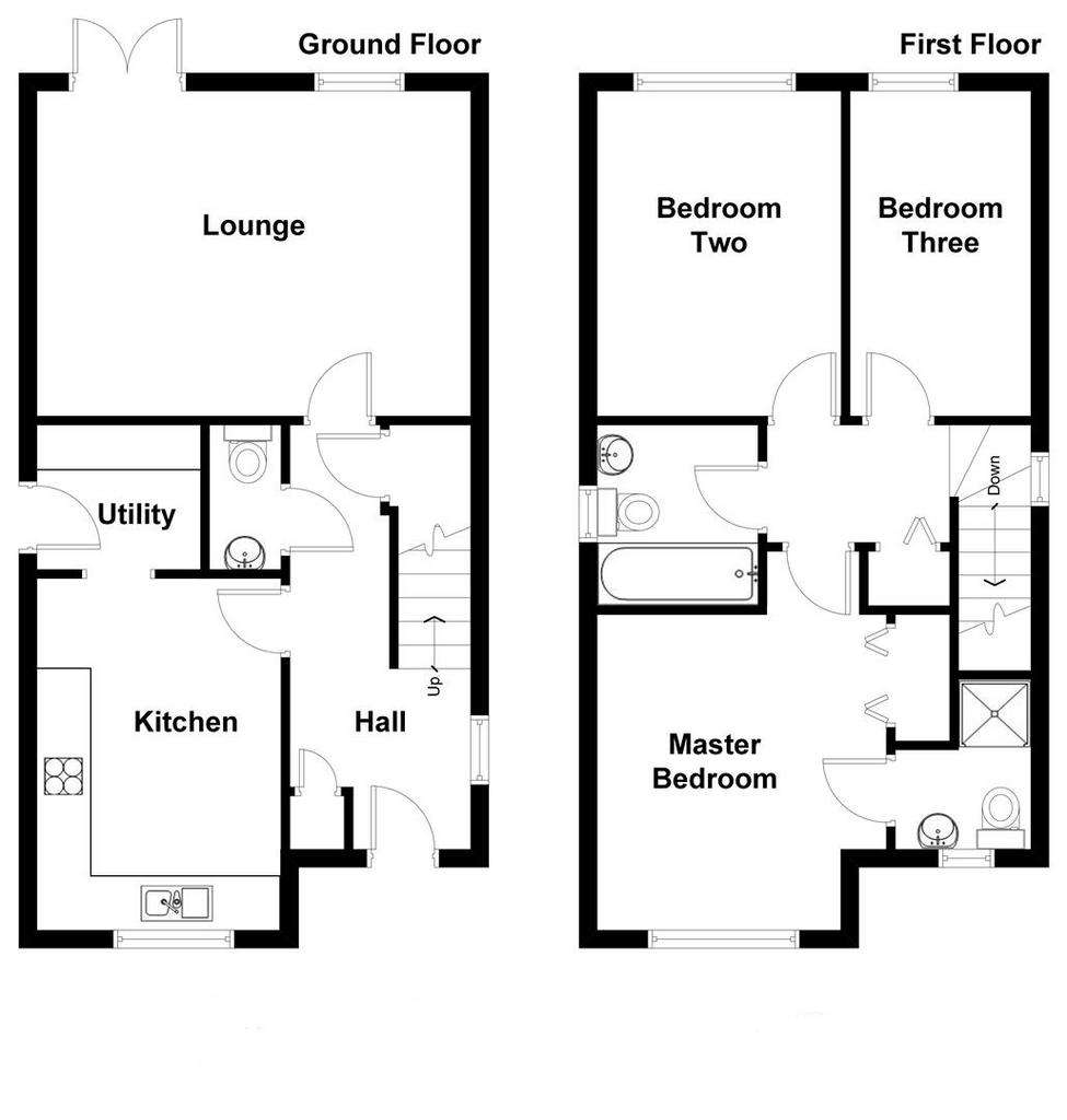 3 bedroom detached house to rent - floorplan