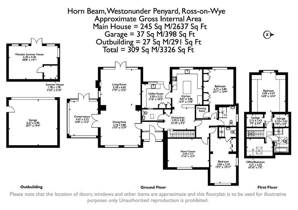 5 bedroom bungalow for sale - floorplan