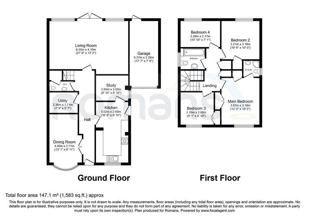 4 bedroom link-detached house to rent - floorplan