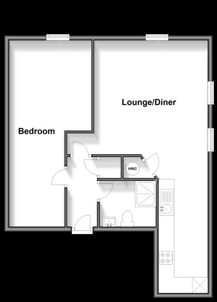 1 bedroom flat for sale - floorplan