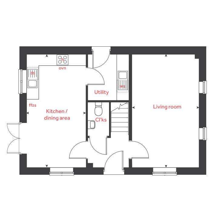 3 bedroom detached house for sale - floorplan