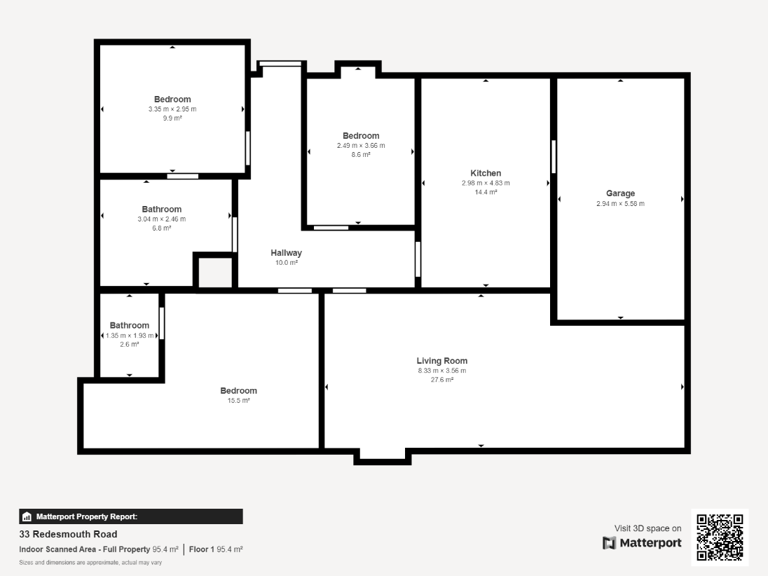 3 bedroom bungalow for sale - floorplan