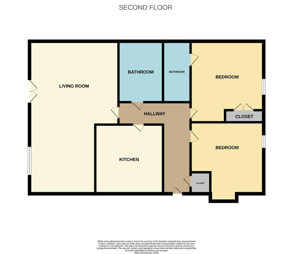 2 bedroom flat for sale - floorplan