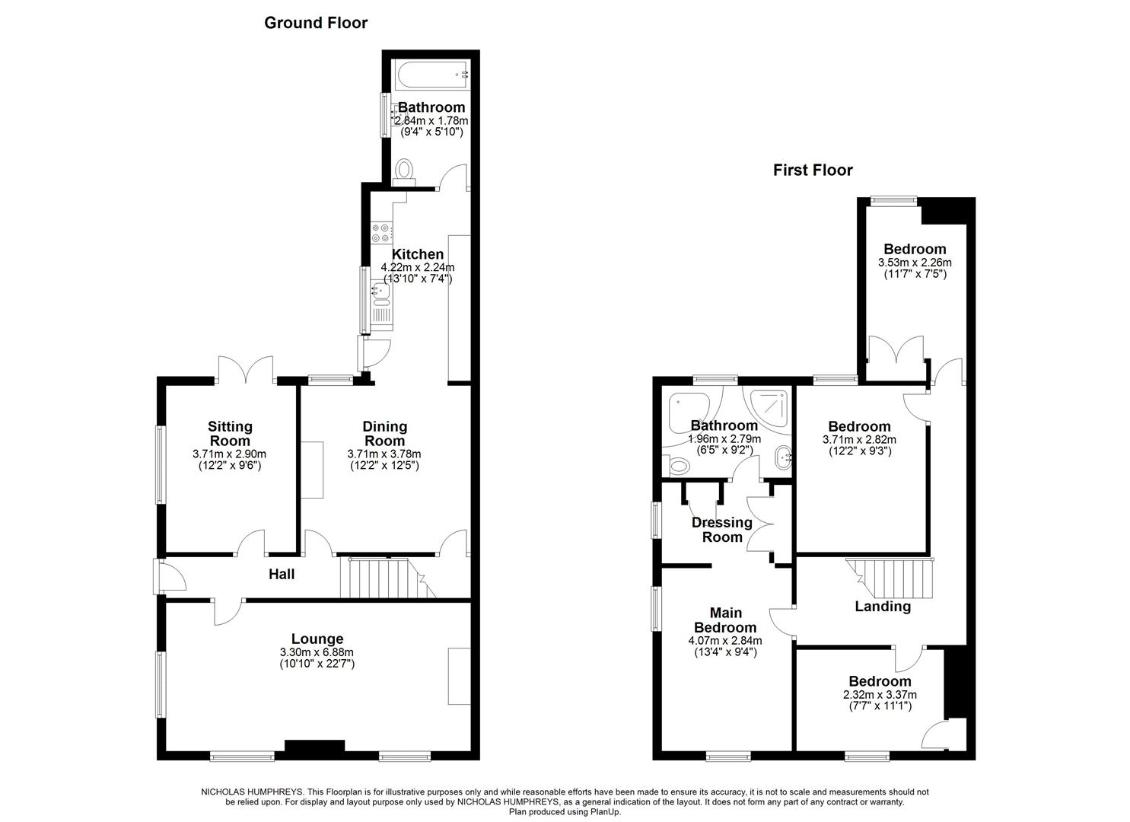 4 bedroom terraced house for sale - floorplan