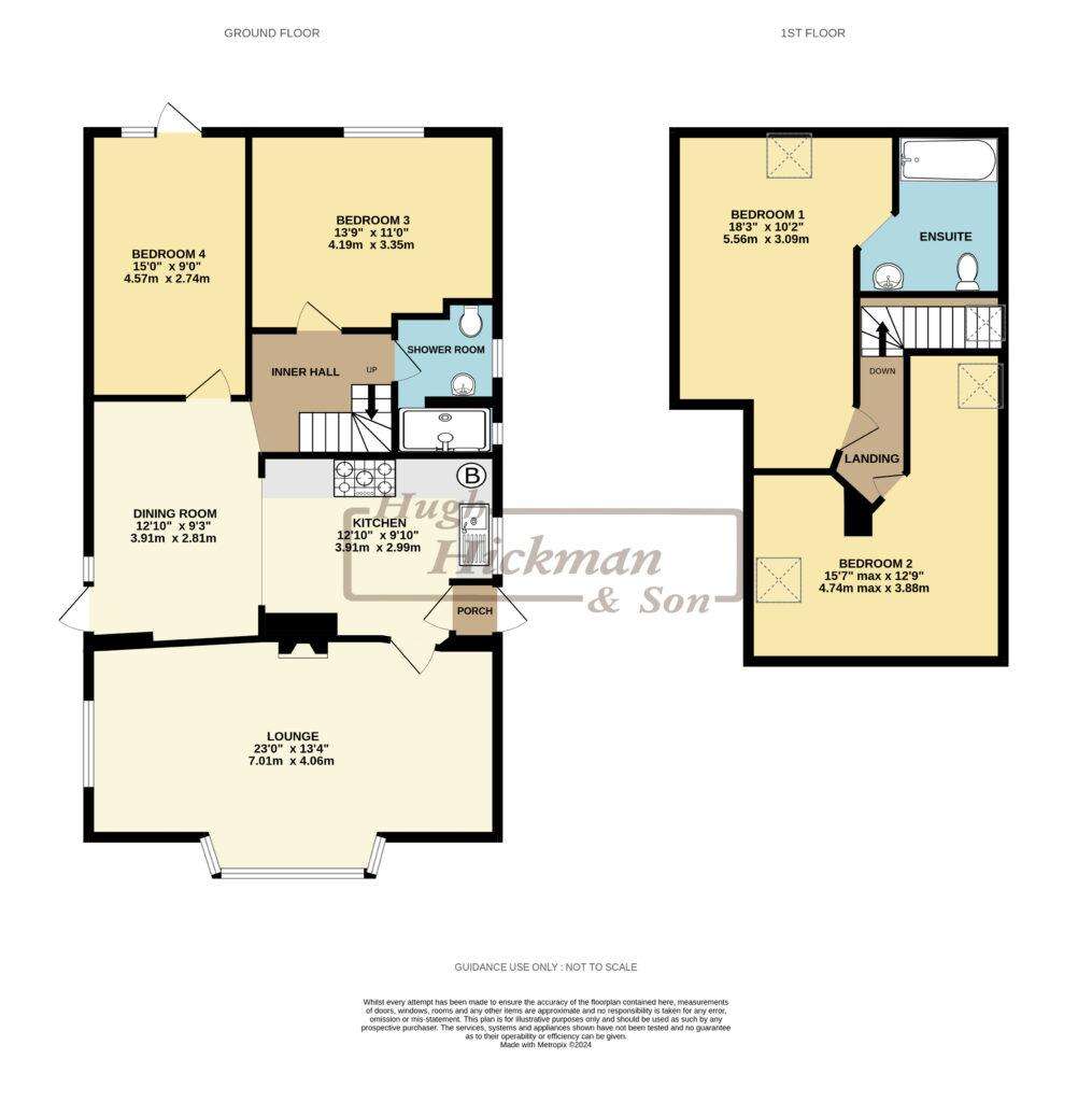 4 bedroom semi-detached bungalow for sale - floorplan