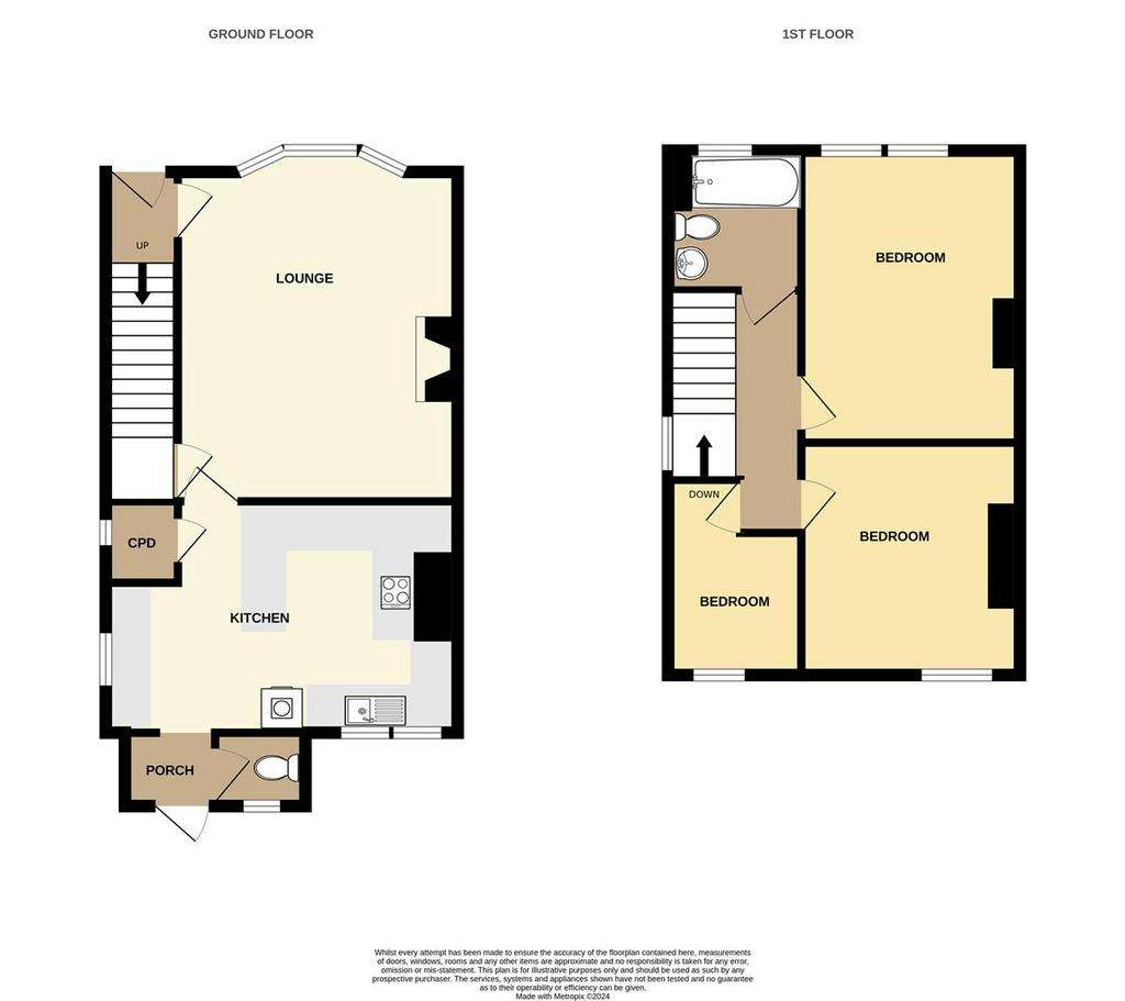 3 bedroom semi-detached house for sale - floorplan