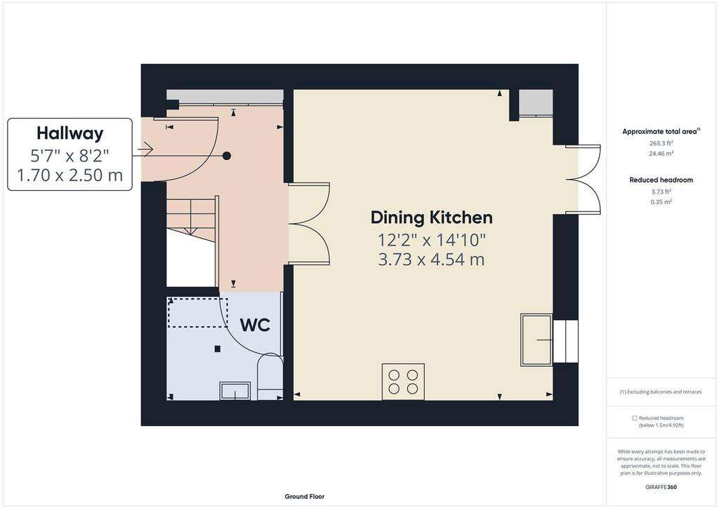 2 bedroom terraced house for sale - floorplan