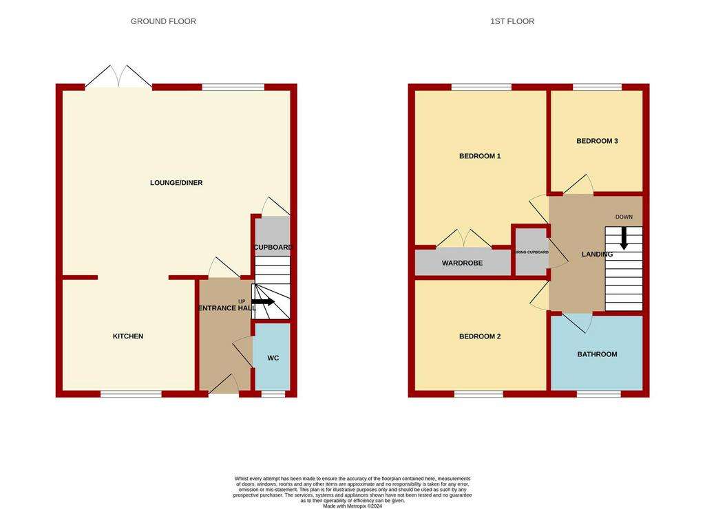 3 bedroom terraced house for sale - floorplan