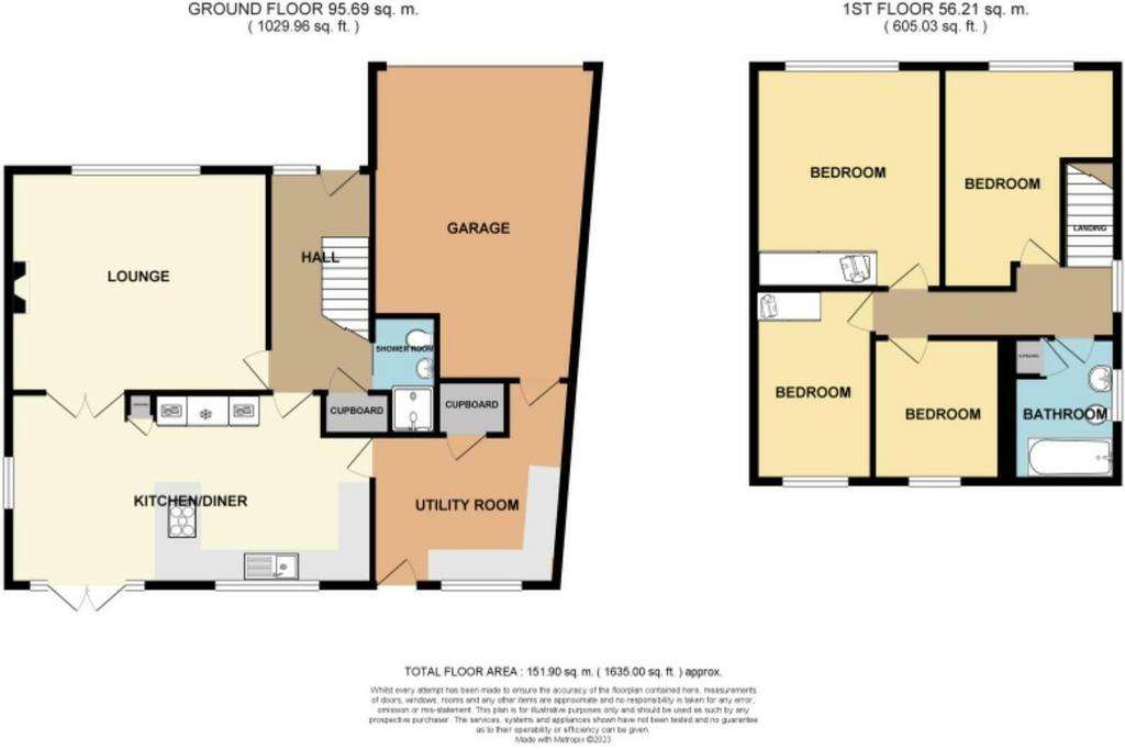 4 bedroom detached house for sale - floorplan