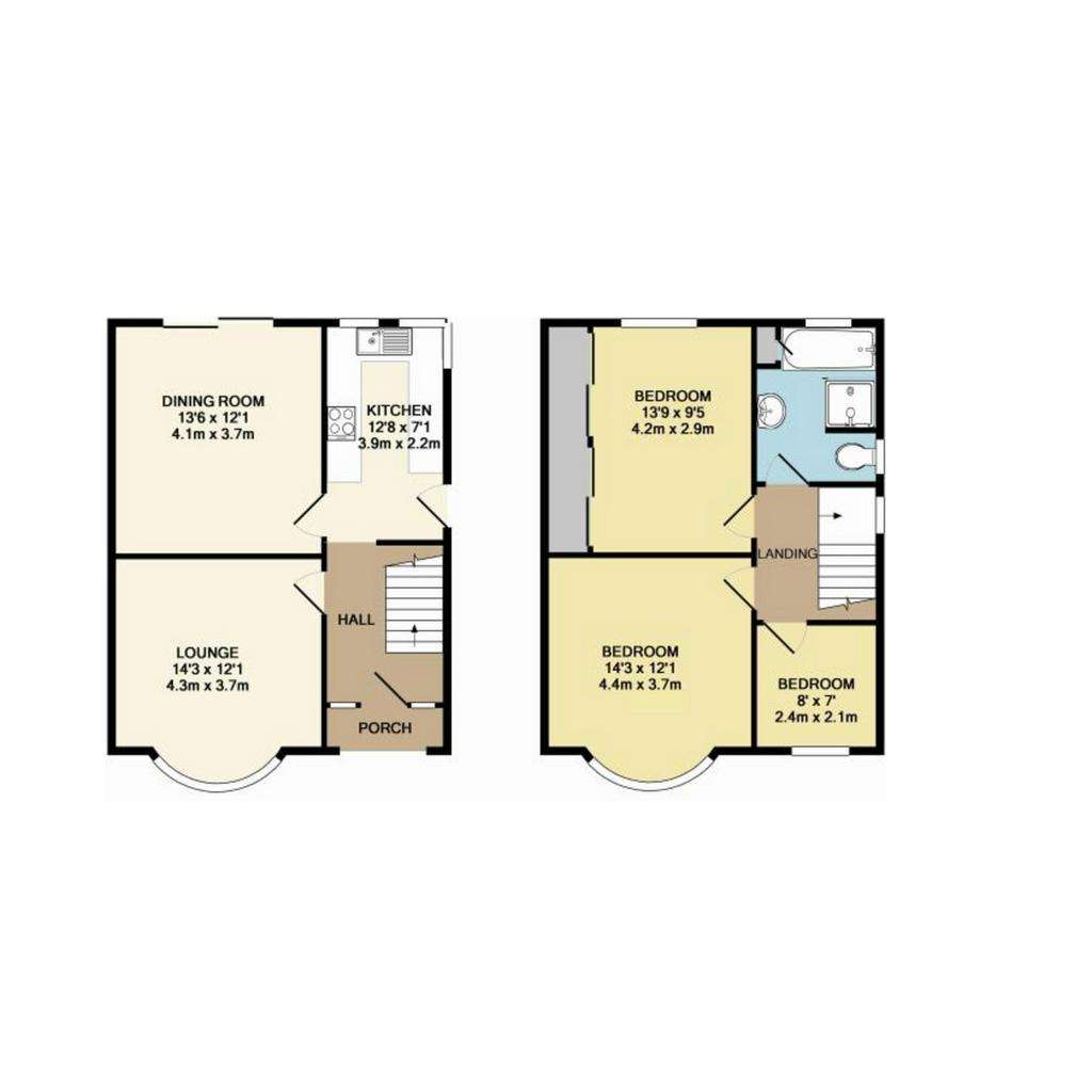 3 bedroom detached house for sale - floorplan