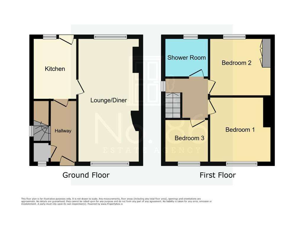 3 bedroom semi-detached house for sale - floorplan