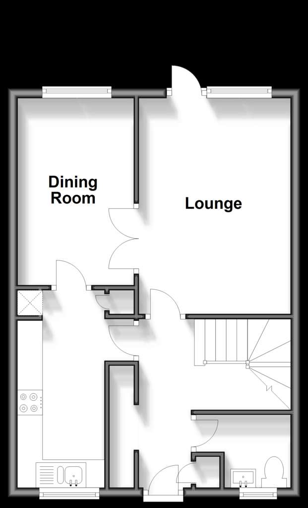 3 bedroom terraced house for sale - floorplan