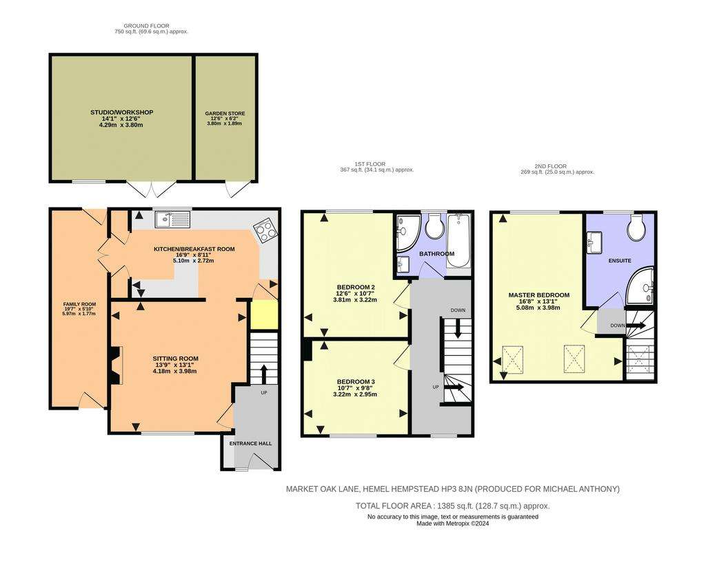 3 bedroom semi-detached house for sale - floorplan