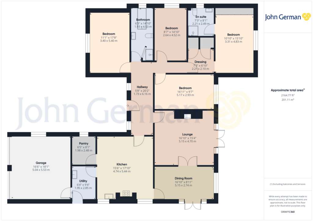 4 bedroom detached bungalow for sale - floorplan