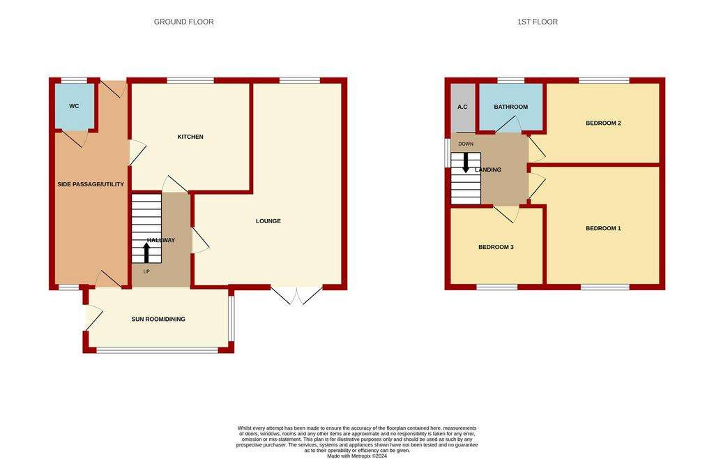 3 bedroom detached house for sale - floorplan