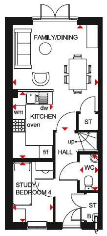 4 bedroom semi-detached house for sale - floorplan