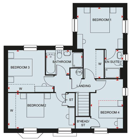 4 bedroom detached house for sale - floorplan