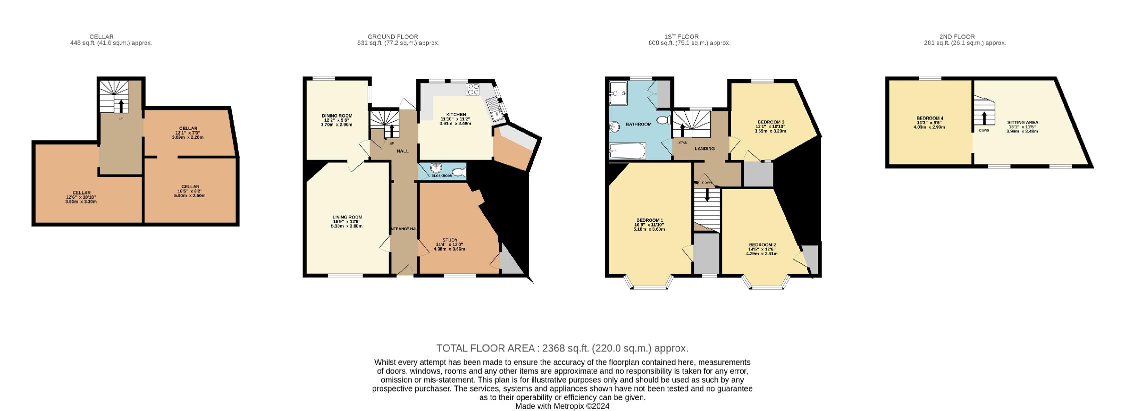 4 bedroom property for sale - floorplan