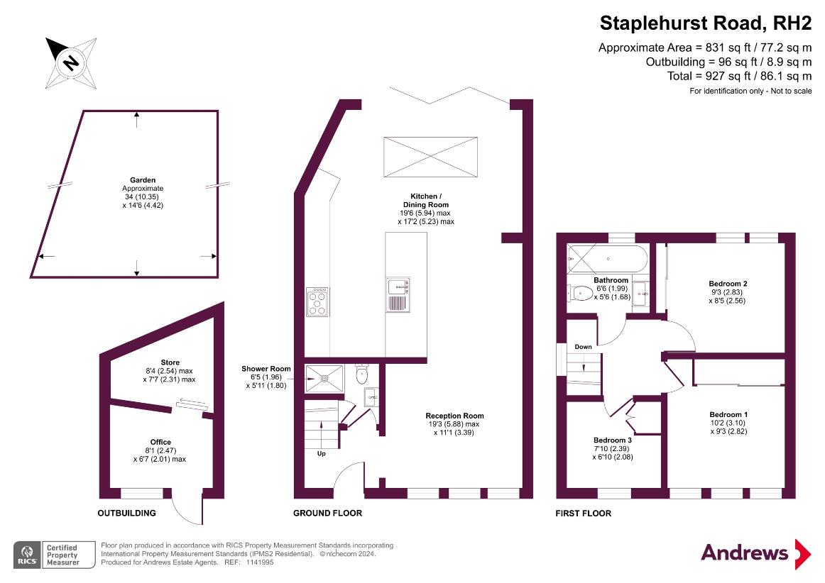 3 bedroom property for sale - floorplan