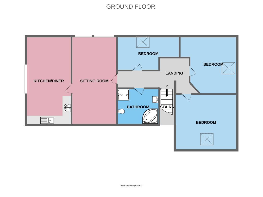 3 bedroom flat for sale - floorplan