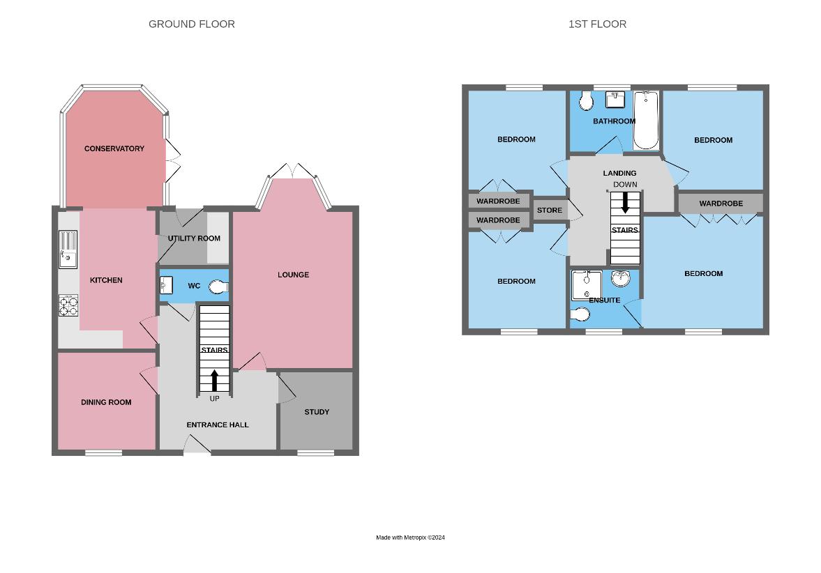 4 bedroom property for sale - floorplan