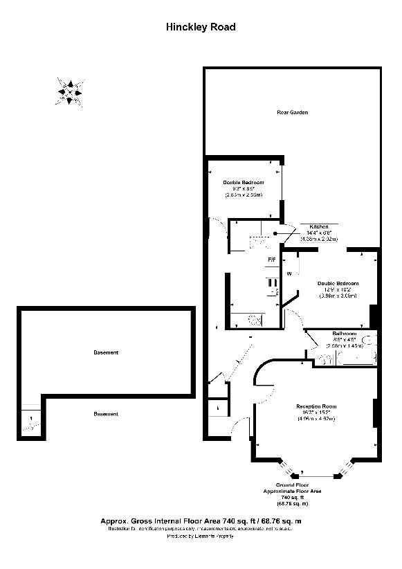 2 bedroom flat for sale - floorplan