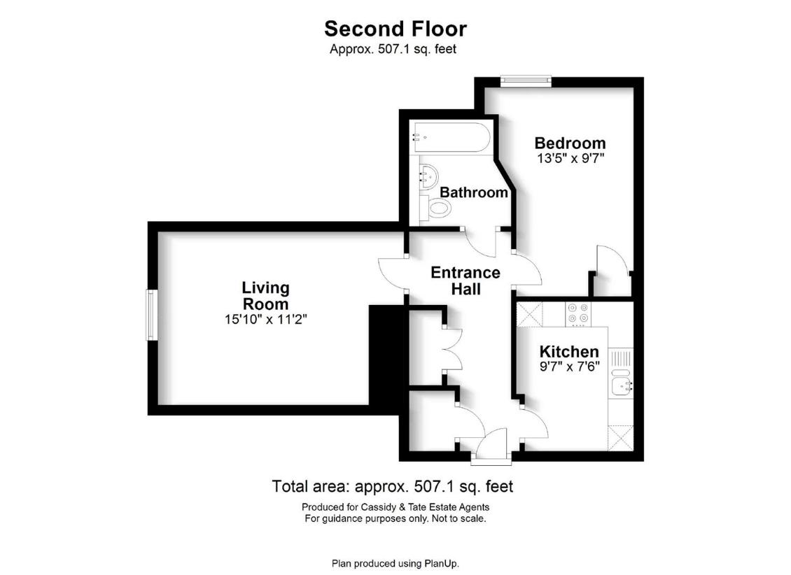 1 bedroom flat for sale - floorplan