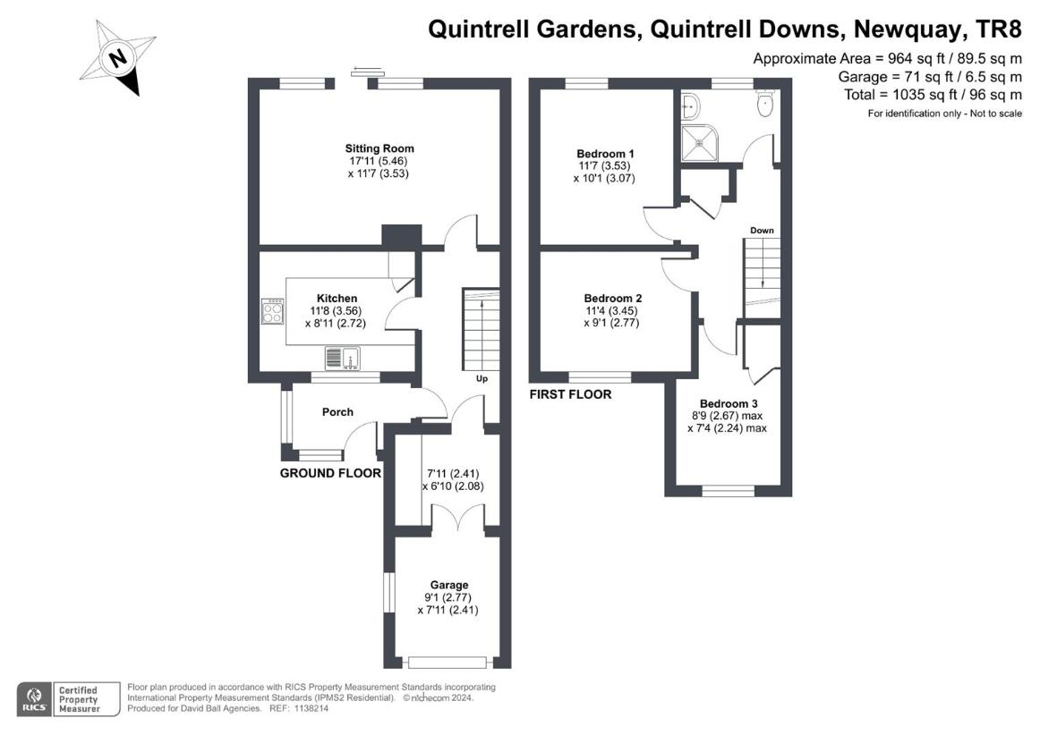 3 bedroom terraced house for sale - floorplan