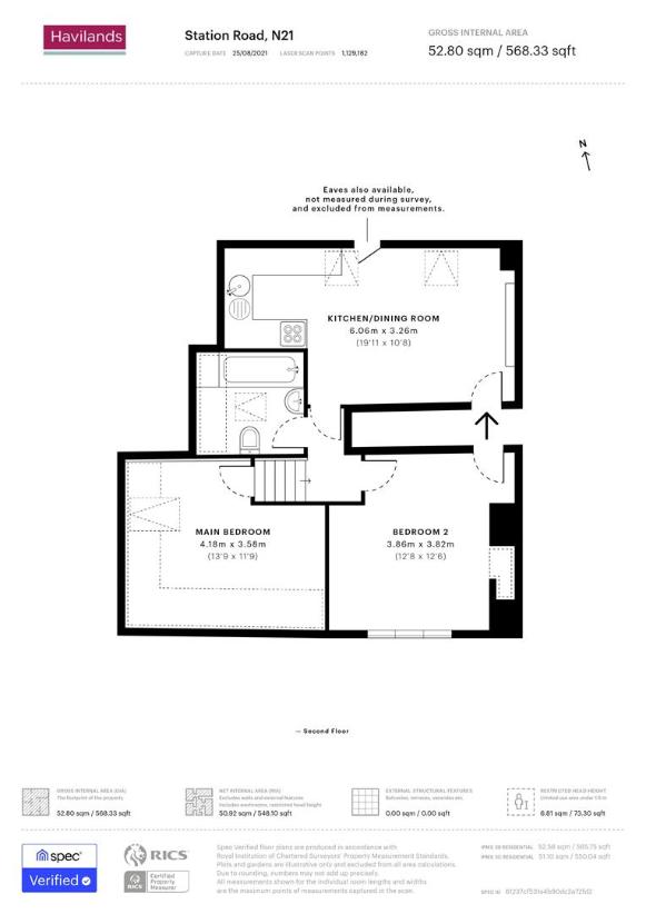 2 bedroom flat for sale - floorplan