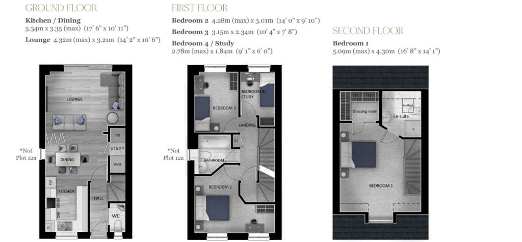 4 bedroom terraced house for sale - floorplan