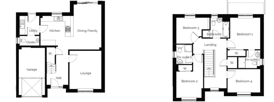 4 bedroom detached villa for sale - floorplan