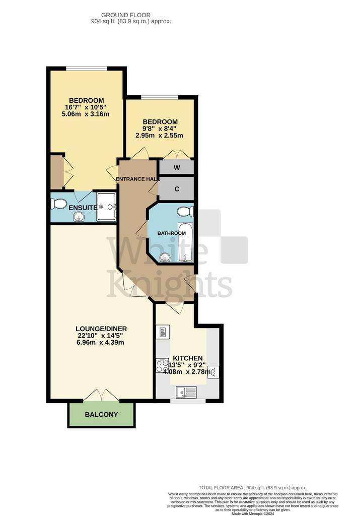 2 bedroom flat for sale - floorplan