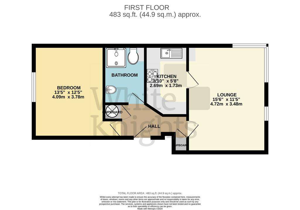 1 bedroom flat for sale - floorplan