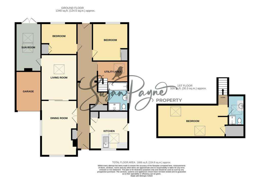 3 bedroom detached bungalow for sale - floorplan