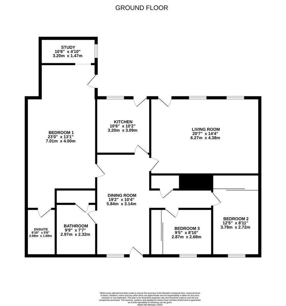 3 bedroom flat for sale - floorplan