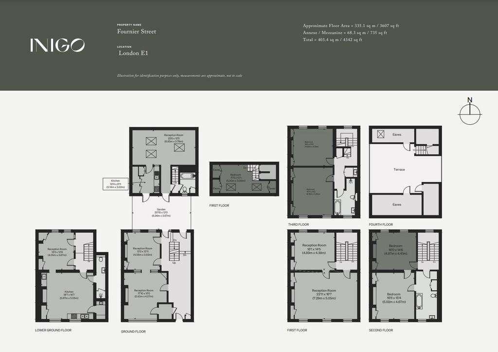 5 bedroom terraced house for sale - floorplan