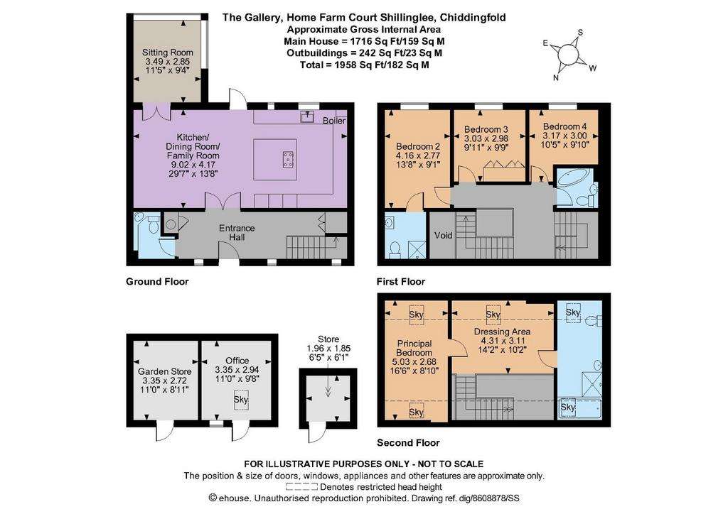 4 bedroom barn conversion for sale - floorplan