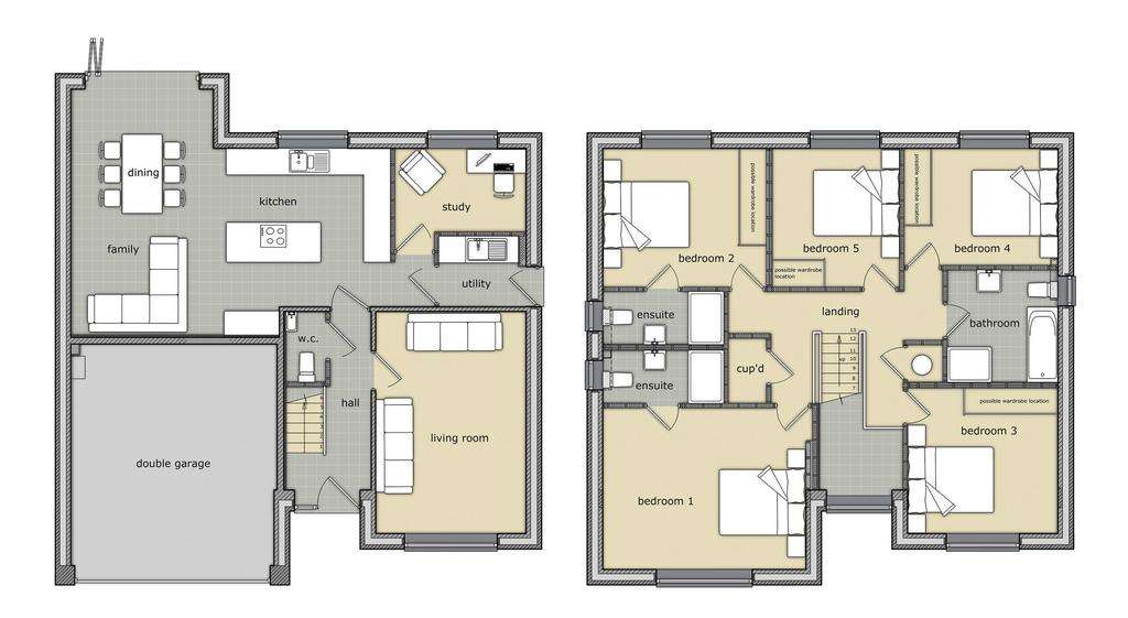 5 bedroom detached house for sale - floorplan