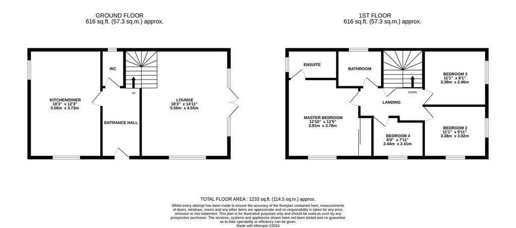 4 bedroom detached house for sale - floorplan