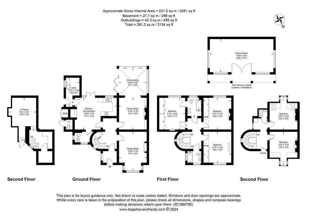 5 bedroom semi-detached house for sale - floorplan